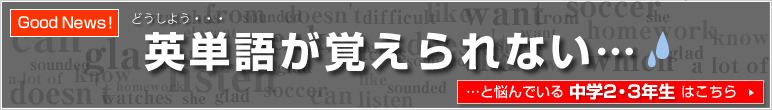 英単語を覚えられない中学2・3年生はこちら