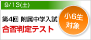 第4回 附属中学入試合否判定テスト